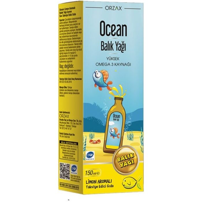شربت مولتی ویتامین مینرال اورزاکس با طعم عسل و پرتقال اوشن Ocean