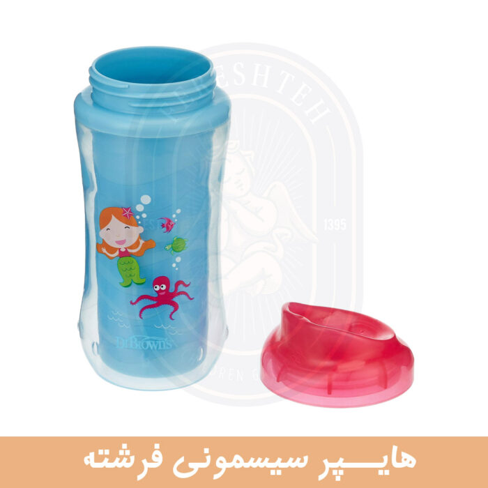لیوان سوپاپ دار دو جداره دکتر براون 01011 - تصویر 2